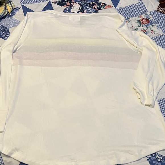 Maurices Long Sleeve Tee with Colorful Stripes - Picture 7 of 7